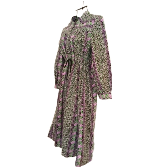 Vintage :: 60s Handmade Women's Floral Sheath Dress - Picture 7 of 7